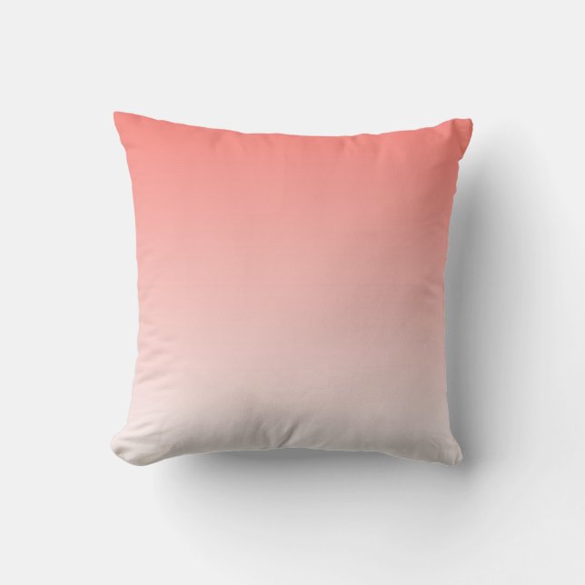 Coussin de dégradé rose corail (Recto)