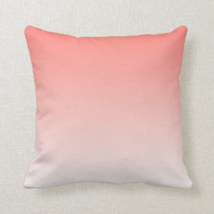 Coussin de dégradé rose corail