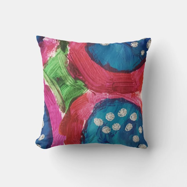 Coussin de design contemporain Abstrait (Recto)