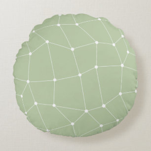 Coussin de design d'Art Vert Sage Coque