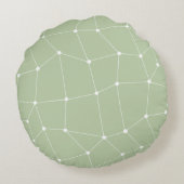 Coussin de design d'Art Vert Sage Coque (Dos)
