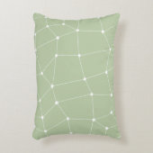 Coussin de design d'Art Vert Sage Coque (Devant(Vertical))