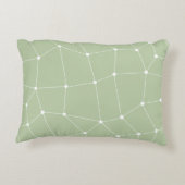 Coussin de design d'Art Vert Sage Coque (Dos)
