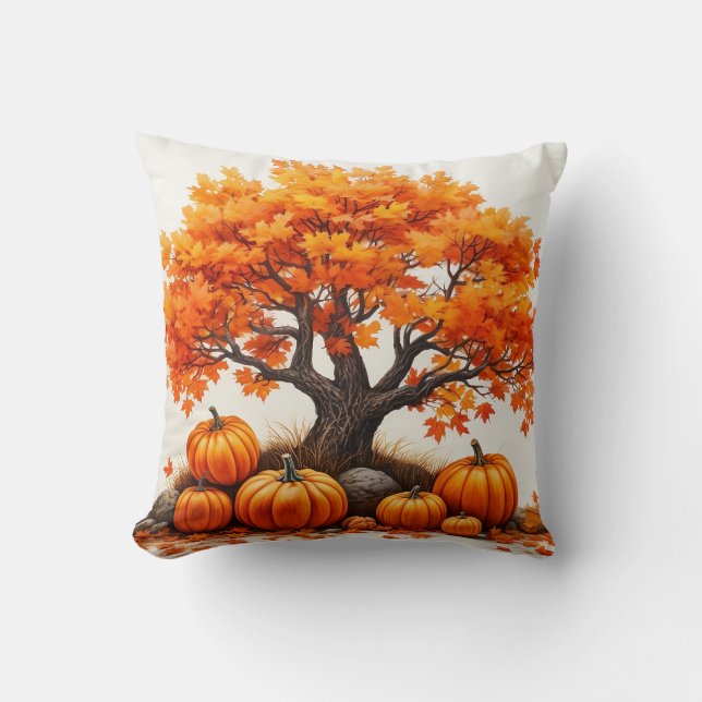 Coussin de design d'automne (Recto)
