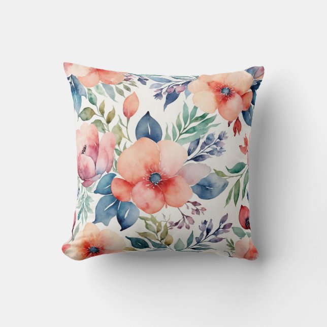 Coussin de design floral (Recto)