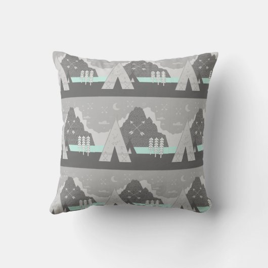 Coussin de design moderne Motif Flèche (Verso)