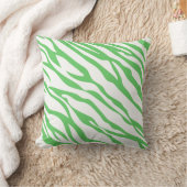 Coussin de design Zèbre vert et blanc cassé (Couverture)