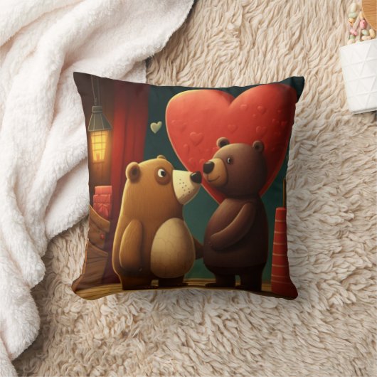 Coussin de dessin animé de Saint Valentin (Couverture)