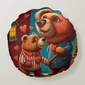 Coussin de dessin animé de Saint Valentin (Dos)