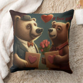Coussin de dessin animé de Saint Valentin (Couverture)