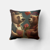 Coussin de dessin animé de Saint Valentin (Verso)