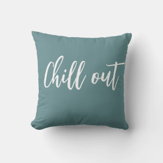 Coussin de détente bleu turc blanc