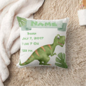 Coussin de dinosaure de faire-part de naissance de (Couverture)