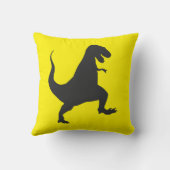Coussin de dinosaure jaune (Verso)