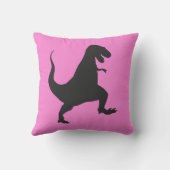 Coussin de dinosaure rose (Verso)