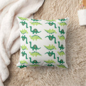 Coussin de dinosaures verts (Couverture)