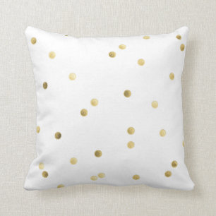 Coussin de divan de jet de monogramme de confettis