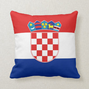 Coussin de drapeau de la Croatie