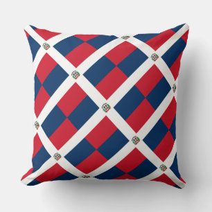 Coussin "de drapeau de la République Dominicaine"