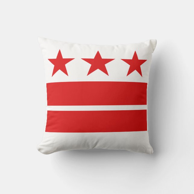 Coussin de drapeau de Washington DC (Recto)
