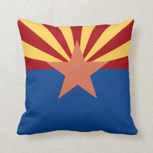 Coussin de drapeau d'état de l'Arizona
