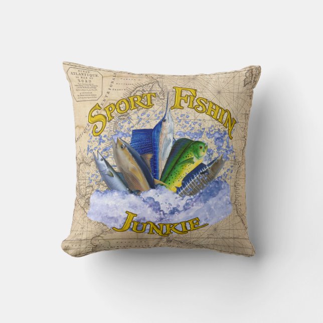 Coussin de drogué de Fishin de sport (Recto)