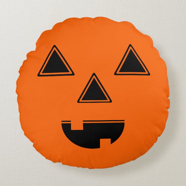 Coussin de face Citrouille Halloween (Devant)