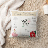 Coussin de faire-part de naissance de ferme de (Couverture)