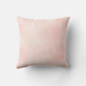 Coussin de faire-part de naissance de fille (Verso)