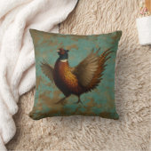 Coussin de faisan - Faisan faisant le beau ! (Couverture)