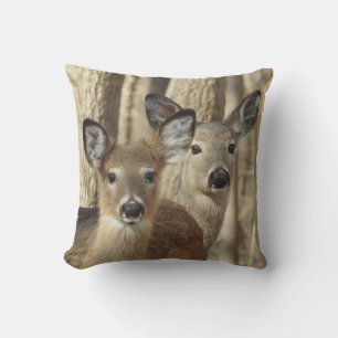 Coussin de faune, cerf blanc, nature, animaux