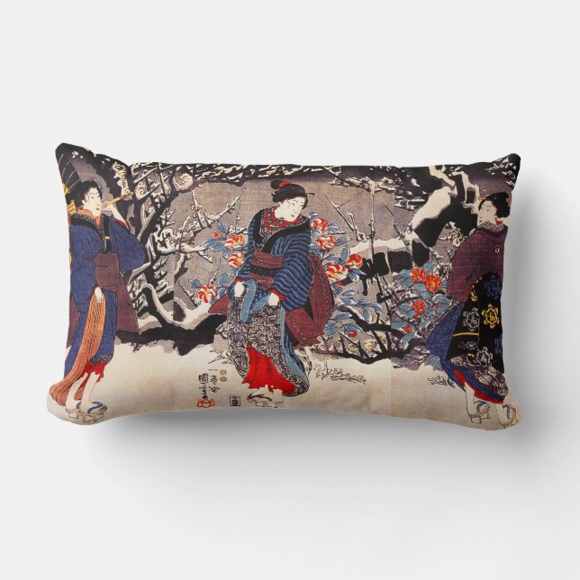 Coussin de femmes de Kuniyoshi trois (Recto)