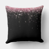 Coussin de Fête de Mariage Rose Pailleté (Verso)