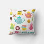 Coussin de fête du thé mignon (Verso)