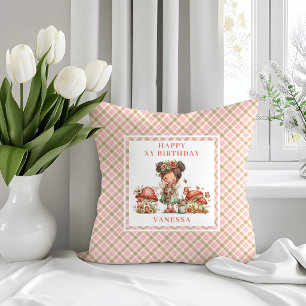 Coussin de fête jetable Adorable Fée Rose Floral