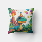  Coussin de fête T-Rex pour enfants (Verso)