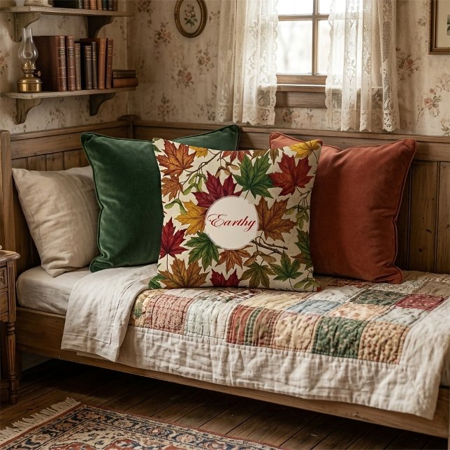 Coussin de feuillage de récolte d'automne (Créateur téléchargé)