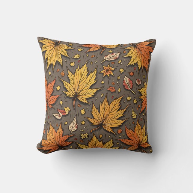 coussin de feuille d'automne (Recto)