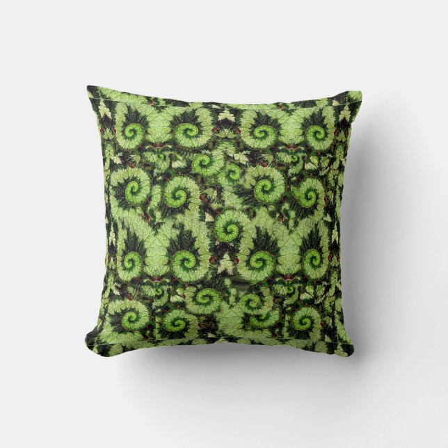 Coussin de feuille de bégonia d'escargot par (Recto)