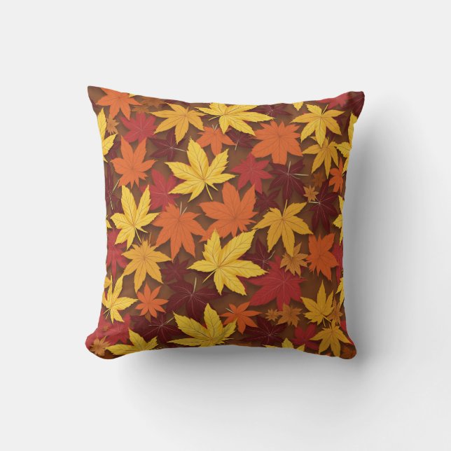 Coussin de feuille de plâtre adapté à l'automne (Recto)