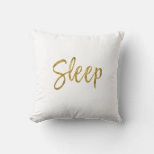 Coussin de feuille d'or de Faux de sommeil