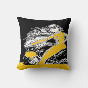 Coussin de fille de vélo