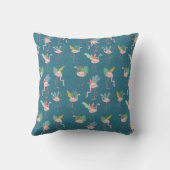 Coussin de Flamant rose tropical (Verso)
