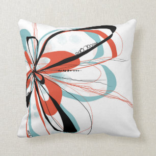 Coussin de fleur d'Aqua