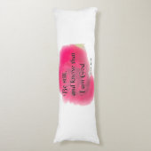 Coussin de fleur de 46:10 de psaume de vers de (devant Vertical)