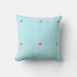 Coussin de fleur de Gerbera au Chrysanthème Rouge 