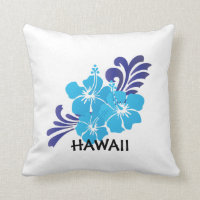 Coussin de fleur de ketmie d'Hawaï