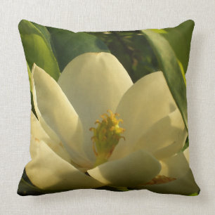 Coussin de fleur de magnolia du sud