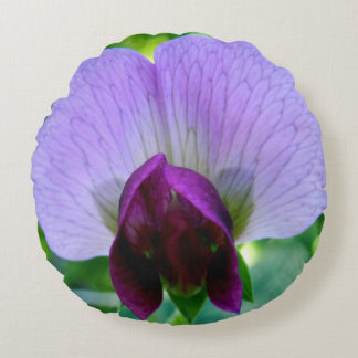 Coussin de fleur de pois doux violet