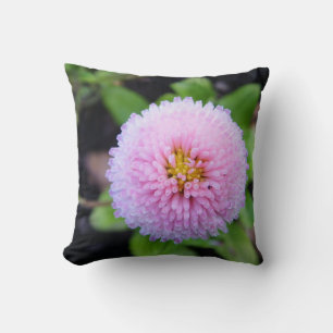 coussin de fleur rose moelleux